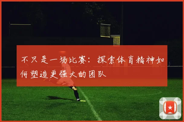 不只是一场比赛：探索体育精神如何塑造更强大的团队